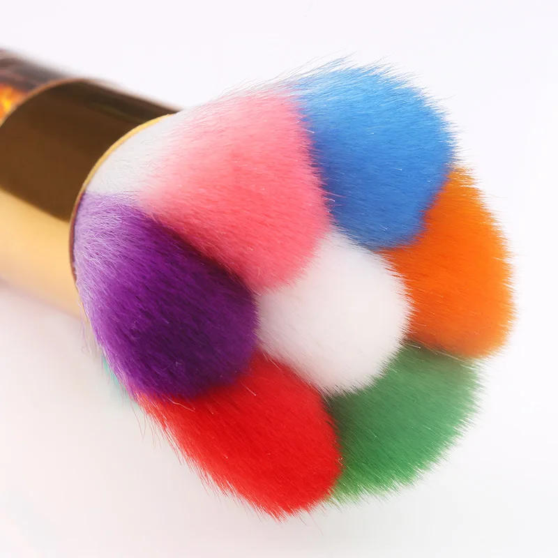 

Colorful Diamond Nail Cleaning Brush Soft Nail Art For UV Gel Nail Dust Cleaner Brush Manicure Pedicure Tool Accessories