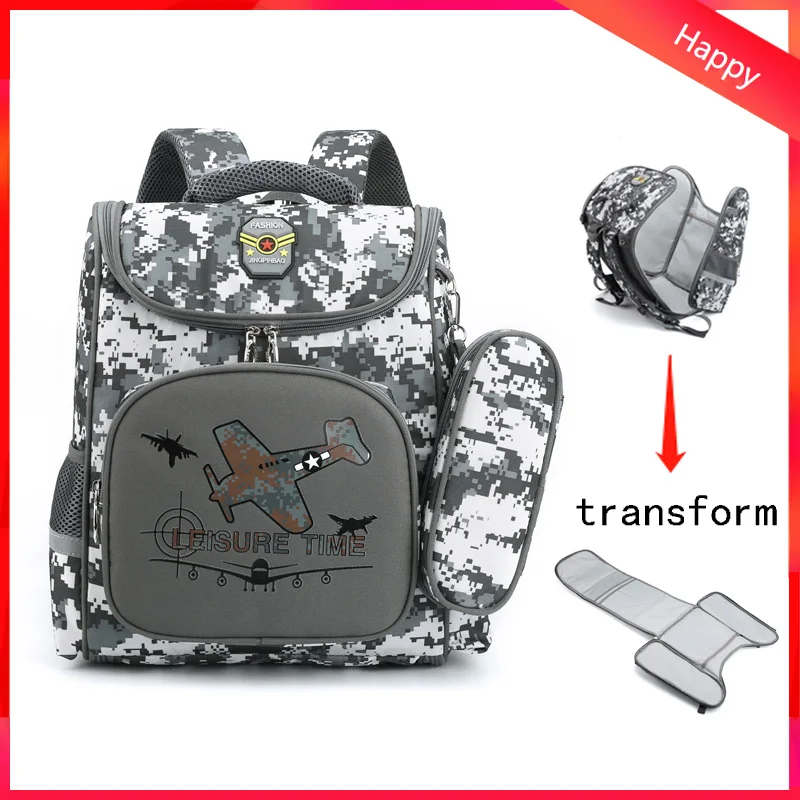 

Camouflage Waterproof School Bags For Girls Boys Orthopedic Children Backpack Kids Book Bag Mochila Escolar Schoolbag DropShip
