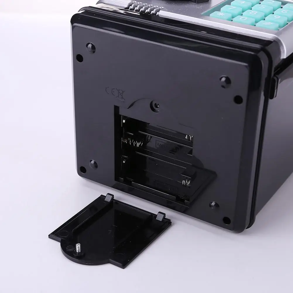 

Electronic Piggy Bank ATM Password Money Box Cash Coins Saving Box ATM Bank Safe Box Automatic Deposit Banknote Christmas Gift
