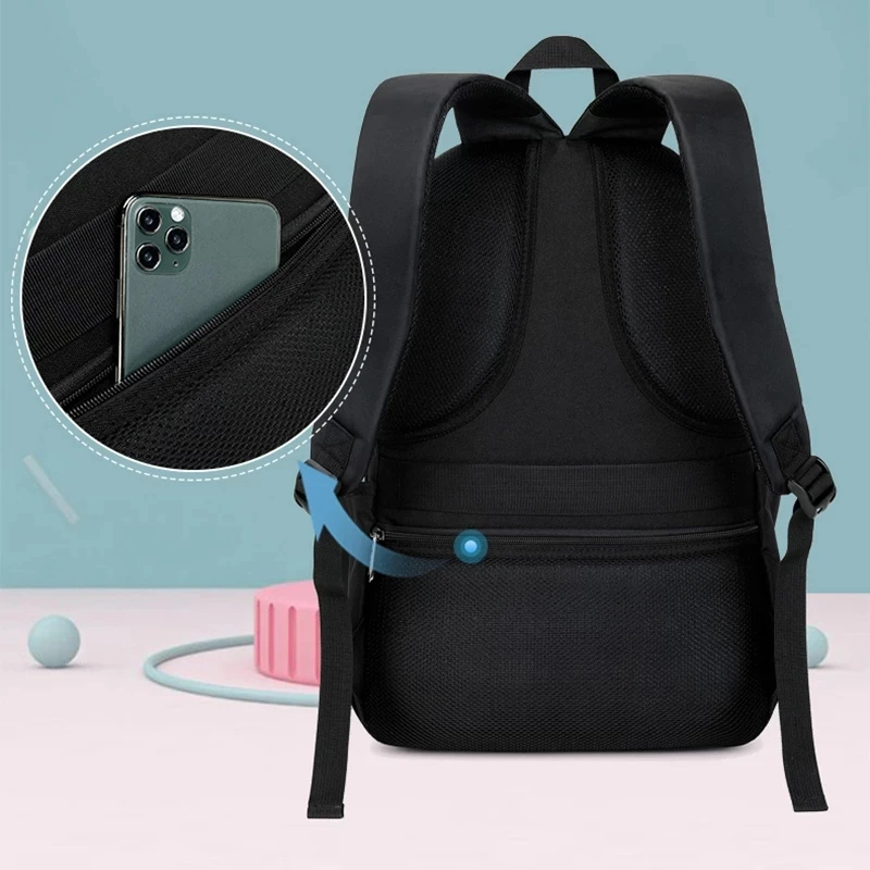 Large Capacity Orthopedics School Backpack Men 15.6 Laptop Backpacks High Schoolbags Black Teen College Boy/Gril Student Bagpack