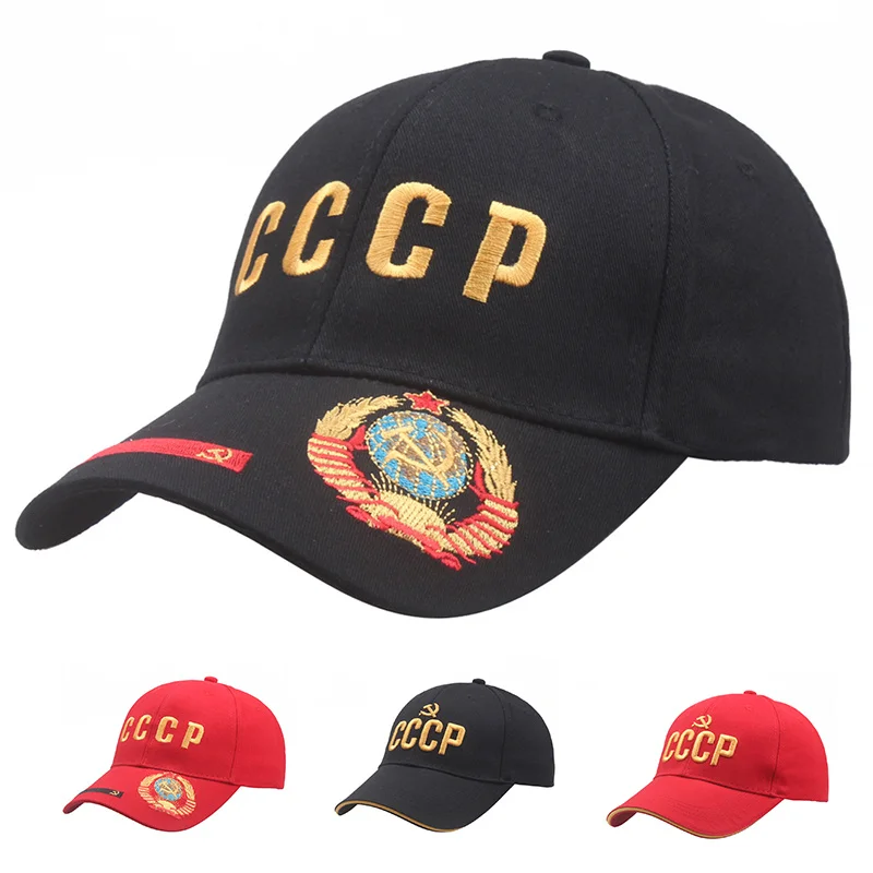 

Best Selling Baseball Cap High Quality CCCP USSR Russian Style Casquette Cotton Trucker Hat Unisex Snapback Bonnet Gorras Hombre