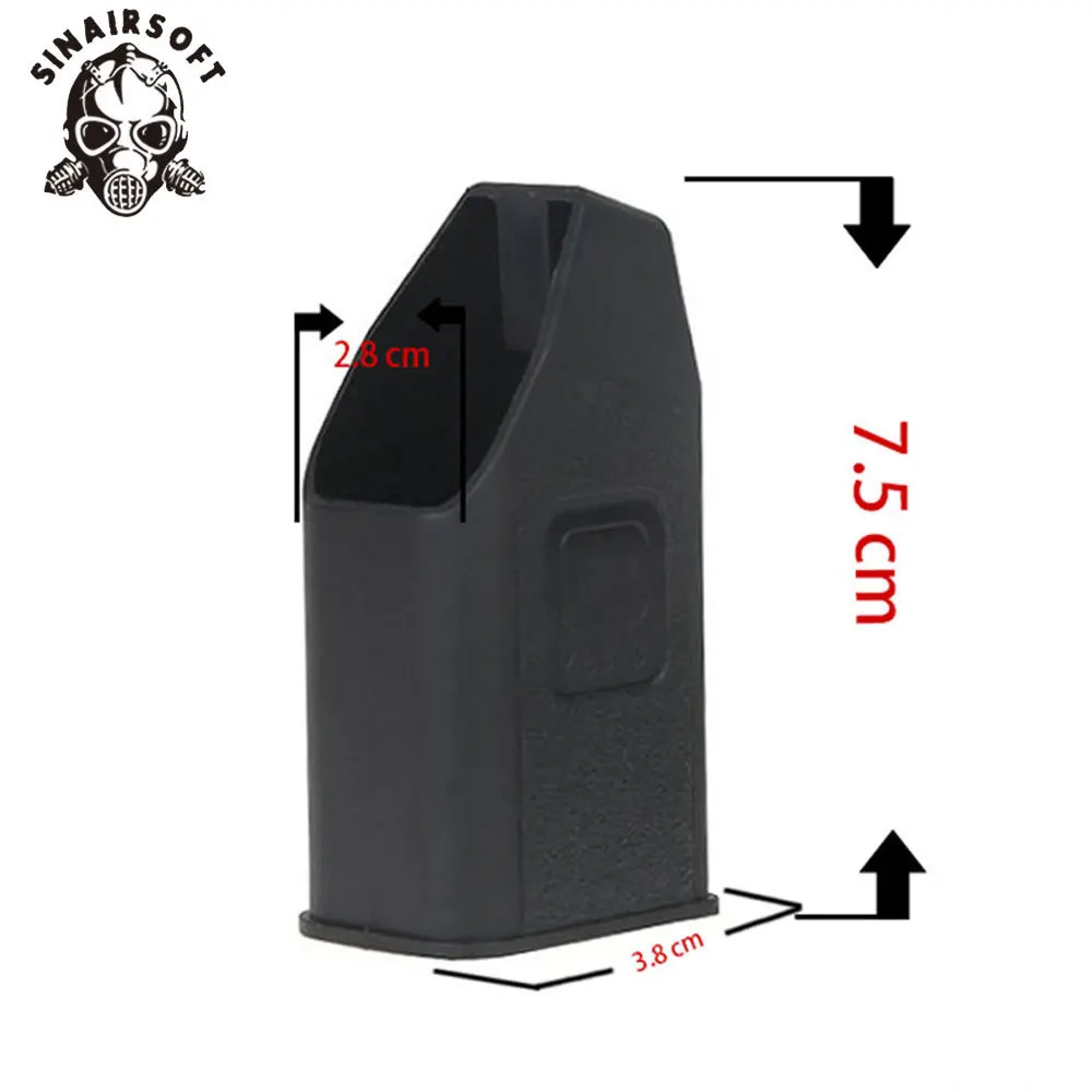 SINAIRSOFT скоростной погрузчик Mag для 9 мм/.40/.357/ .45 зажим Mags черный магазина Glock| |