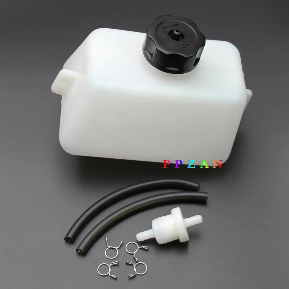 Газ бензин топливный бак пластиковый масляный фильтр шланг для 2 х тактный 43cc 47cc