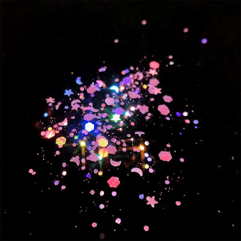 5G смешанный макияж для глаз ногтей блестящий порошок блестки хромового пигмента