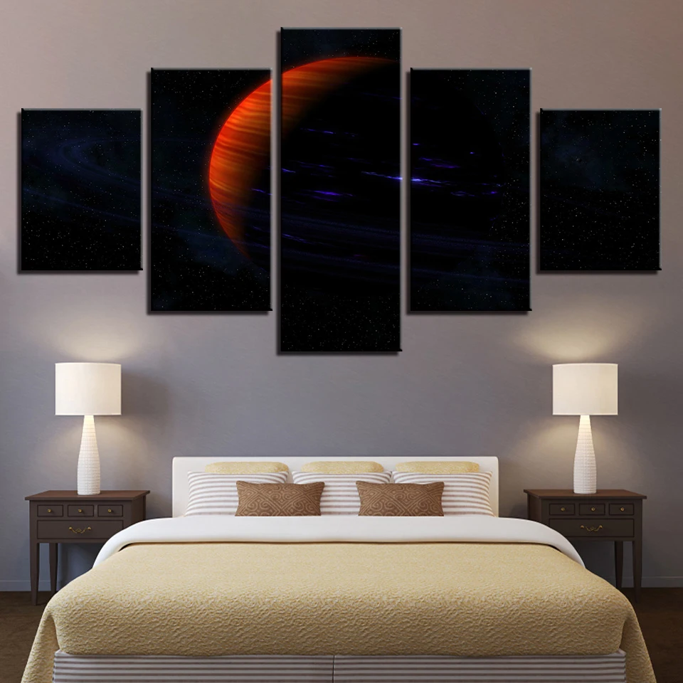 В виде космонавта Земли Юпитер Венера Солнце Луна и Вселенная 5 шт. настенные