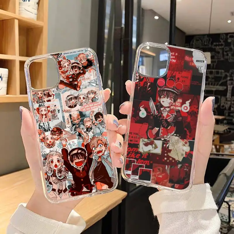 

Toilet Bound Hanako kun Phone Case Transparent for iPhone 6 7 8 11 12 s mini pro X XS XR MAX Plus SE cover funda