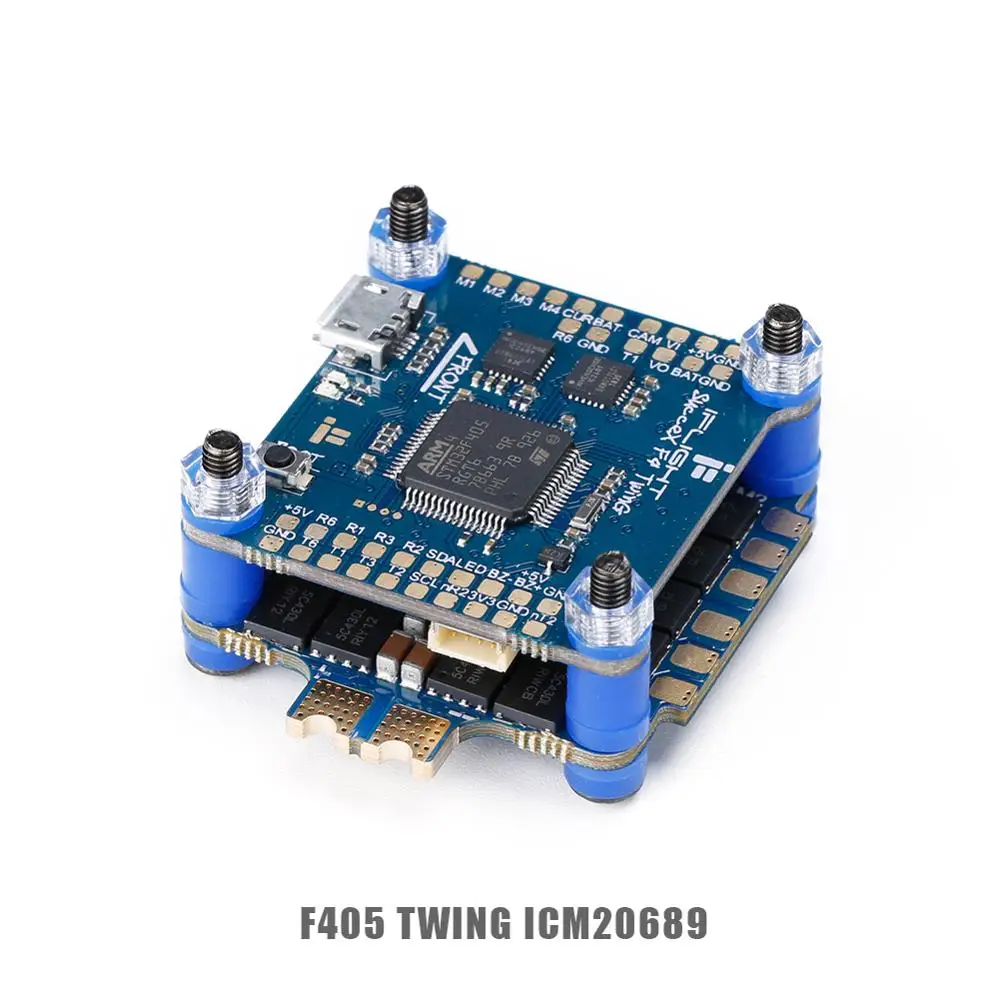 СИСТЕМА ПОЛЕТА iFlight sucex F4 V2.1 TwinG FC/sucex 50A 2-6s BLHeli 32 Dshot1200 4-в-1 ESC с барометром для дрона