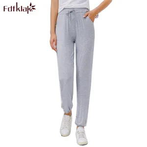 Брюки пижамные женские, хлопок, цвет в ассортименте, M L XL XXL, пижамы большого размера