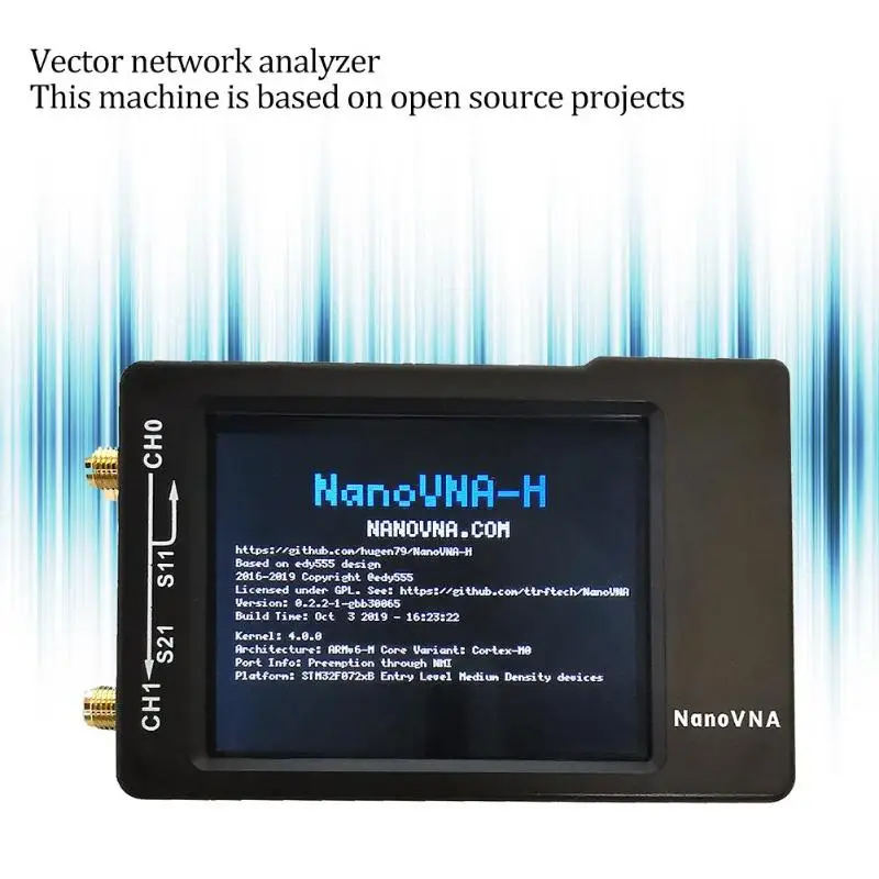 2019 нано VNA H 50 кГц 900 МГц векторная сеть MF HF VHF UHF Цифровой анализатор антенны