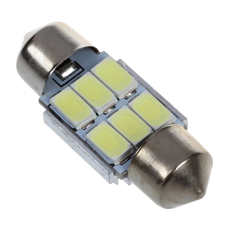 2x31 мм 6 5630 Светодиодный фестон SMD Освещение в помещении 3 Вт 195LM 6500K|Светодиодные
