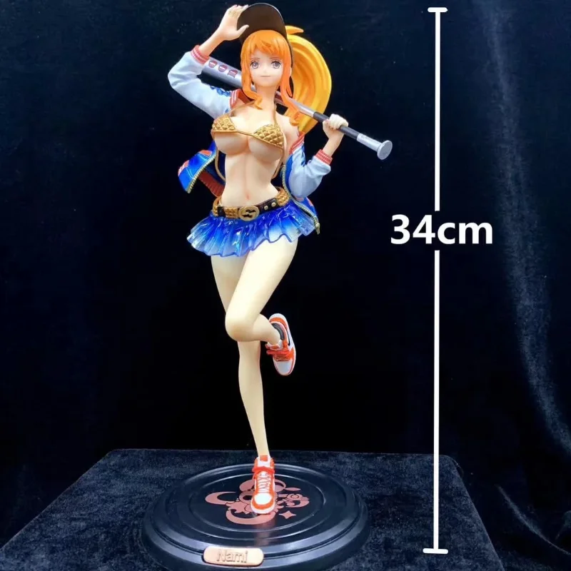 

Bandai Anime ONE PIECE Nami Baseball Boxed Figures Boys Girls Children Toys Decoration Dolls