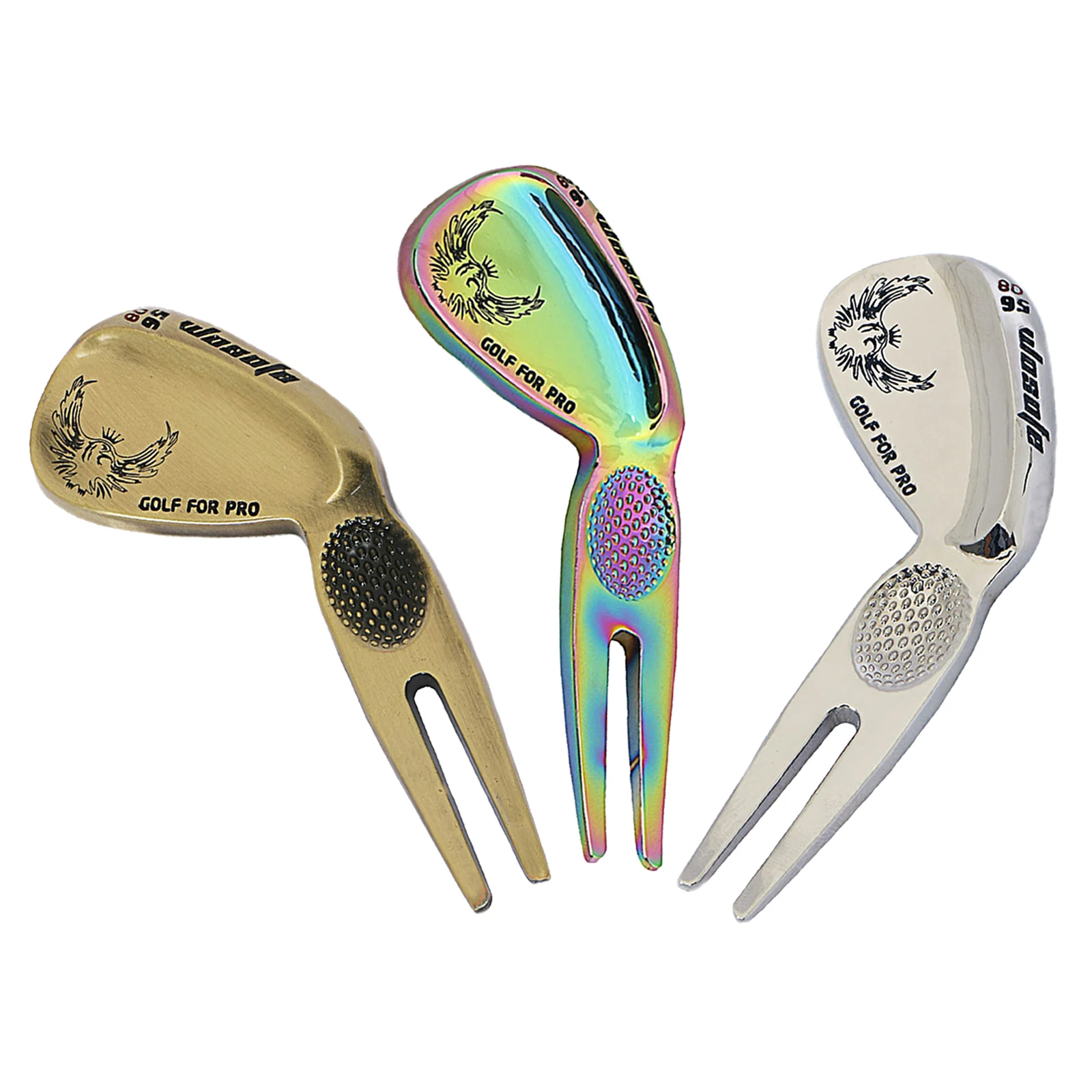 

Golf Fork Grip Putting Green Repair Tool Golfing Course Pitch Divot Kit Gift