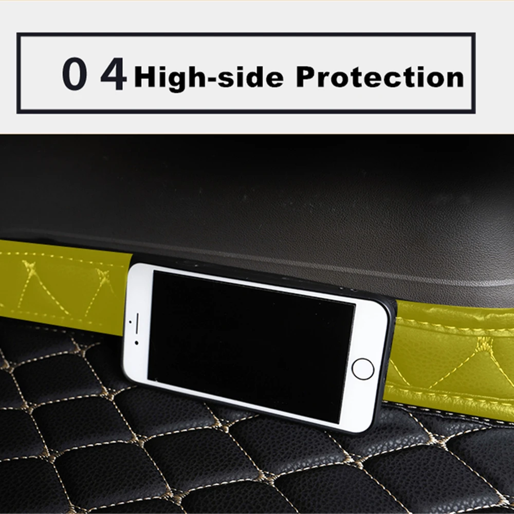 

SJ High Side Waterproof Car Trunk Mat AUTO Tail Boot Tray Liner Cargo Rear Pad Accessories For DODGE Journey JUCV 2009-2014 2015
