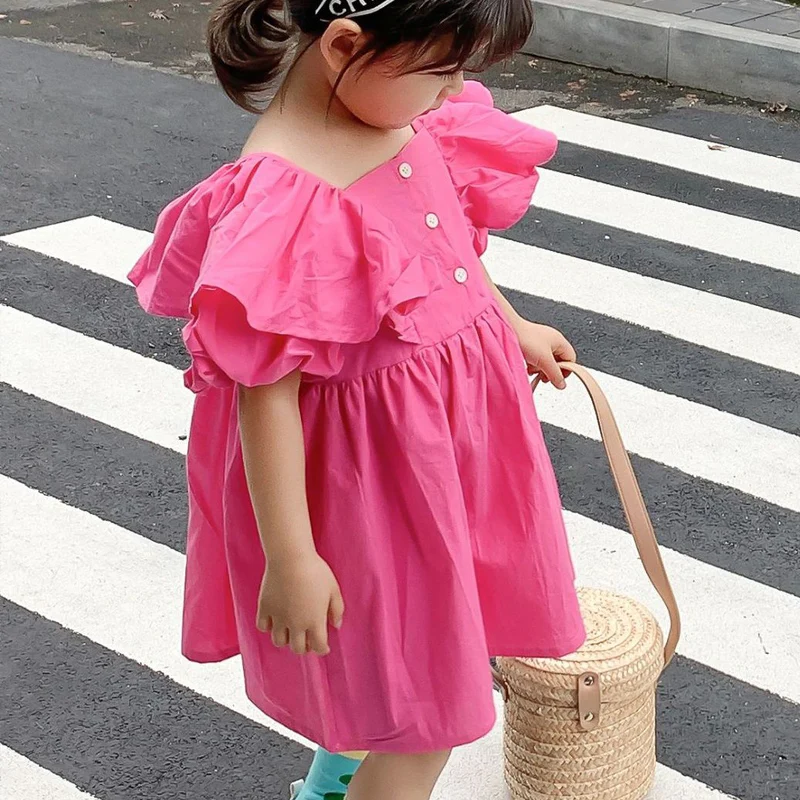 Детское милое платье для девочек новая летняя одежда принцессы малышей платья