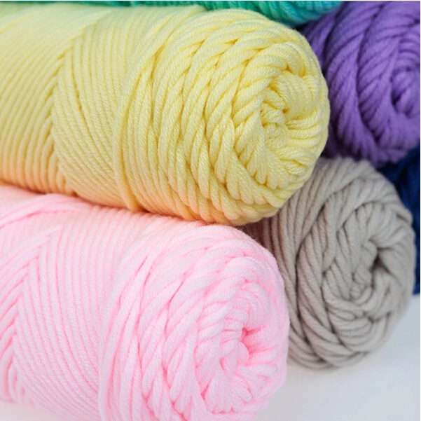 Хлопковая пряжа для вязания крючком с 3 шариками 4 мм|cotton yarn for crochet|yarn crochetingcrochet thread