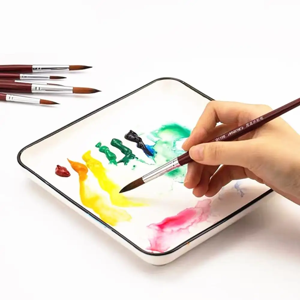 8 шт./компл. акварель гуашь Краски кисти высокое качество острым ing для