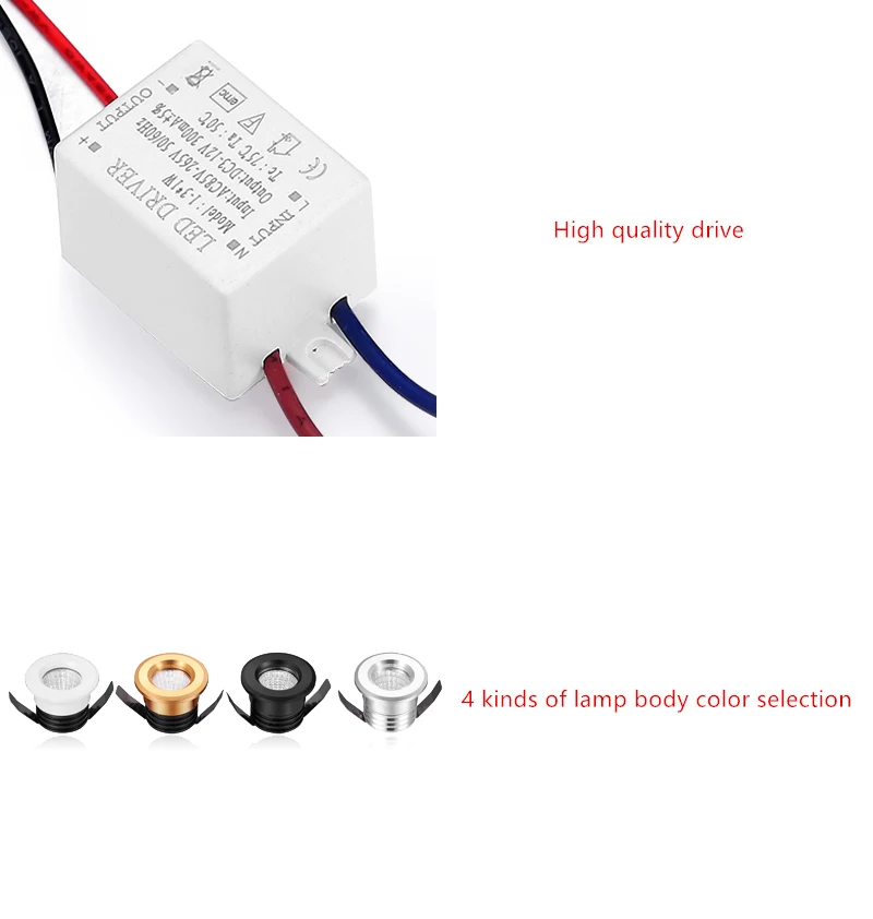 Светодиодный светильник COB Super small 3W COB 85~ 265V Круглый Встраиваемый светодиодный точечный светильник для внутреннего магазина счетчик домашнего кухонного освещения