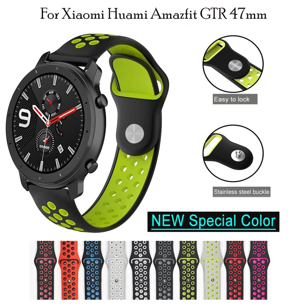 Силиконовый ремешок для часов Xiaomi Amazfit GTR 42 мм 47 мм|Смарт-аксессуары| |