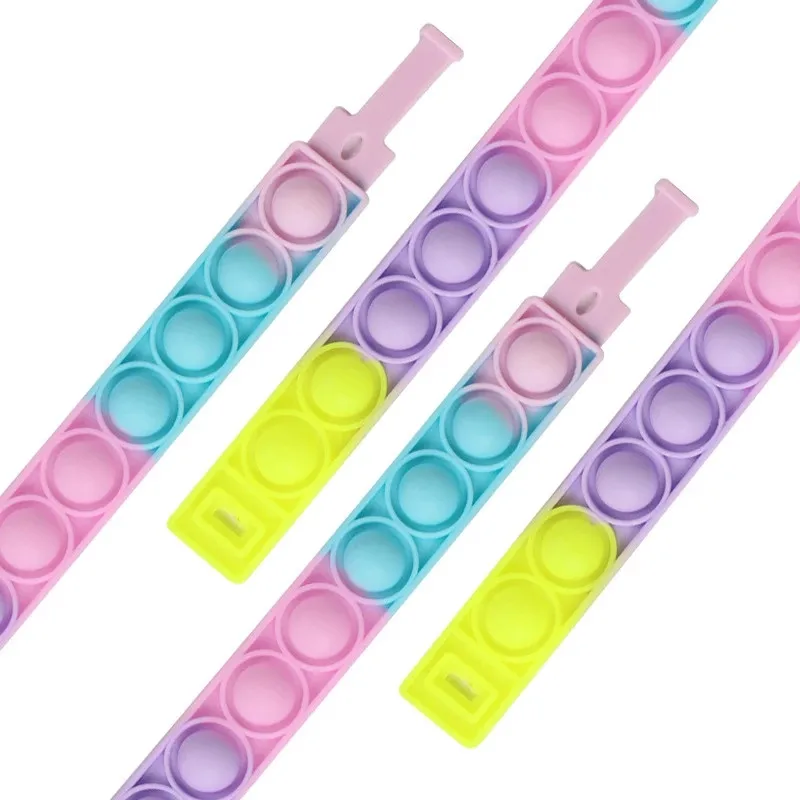 Nuevo Fidget Juguetes | Juguetes Fidget | Fidget juguetes brazalete sensorial empujar burbuja Simple Dimple pulsera descompresi&oacute;n Anti alivio del estr&eacute;s juguete ni&ntilde;os Gift2021-3