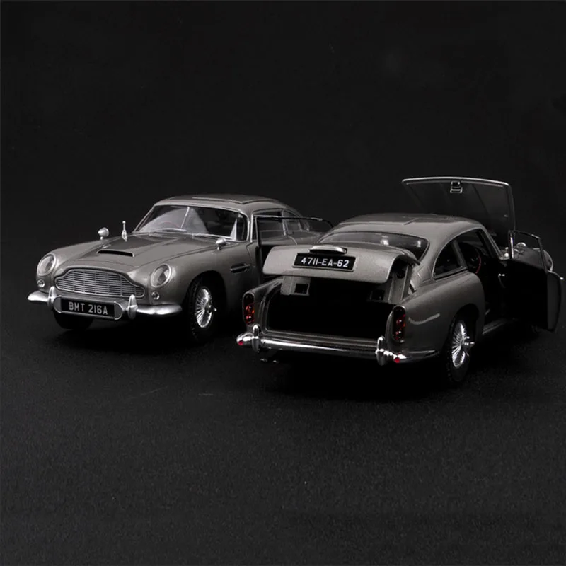 Литье под давлением 1/18 масштаб Aston Martin DB5 007 модель автомобиля из сплава литые