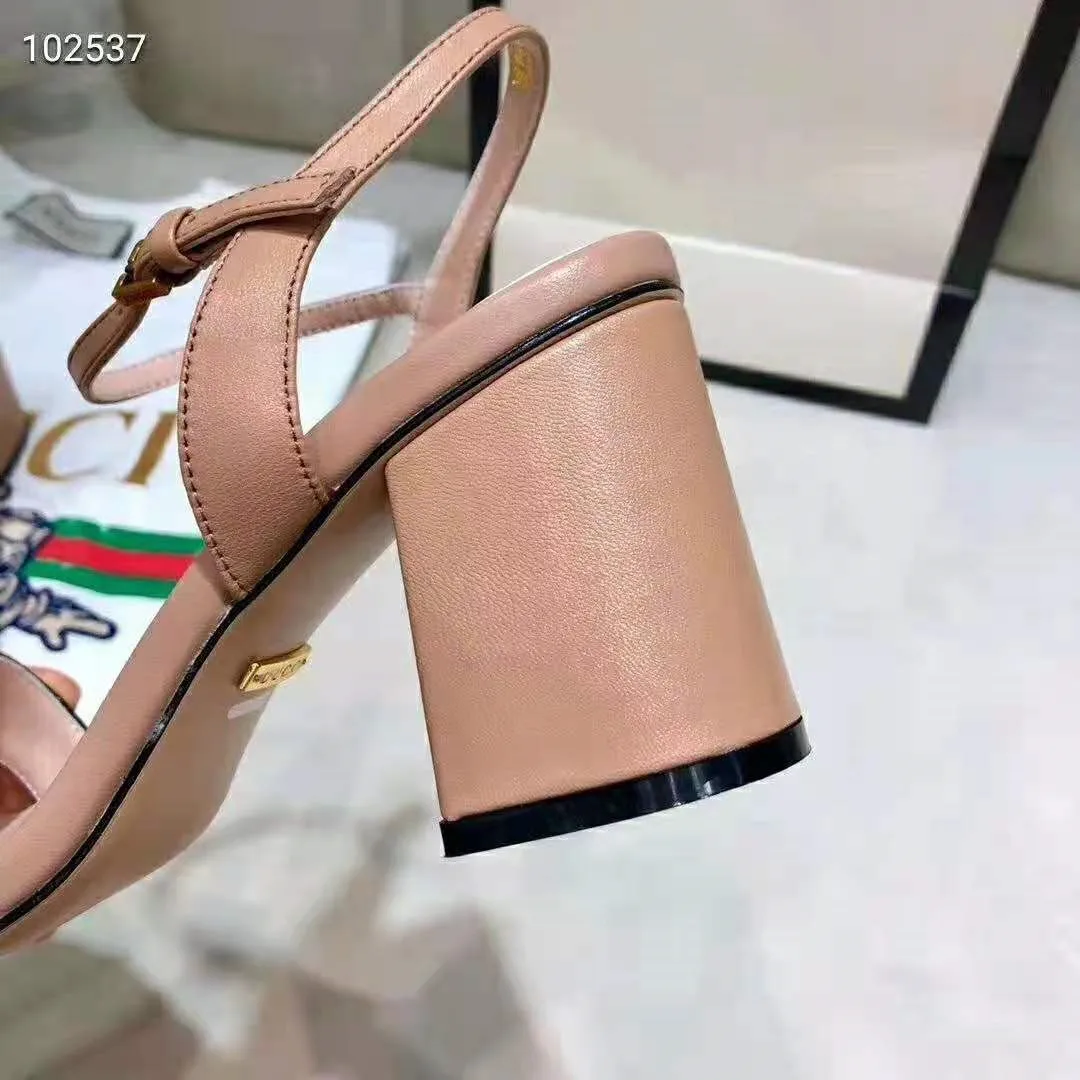 

2021 Sexy High Heels Womens Sandal Platform Ankle Strap High Quality Shoes Summer Shoes Woman Party Wedding Shoes large size 42