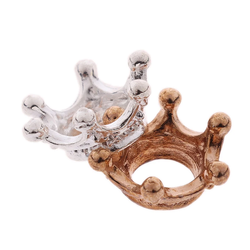 

2pcs 1:12 Dollhouse Miniature Mini Metal Crown Model Toys Dolls Accessories