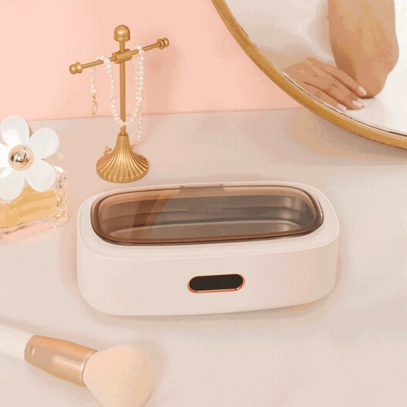 

Ultrasonic Cleaner,300Ml Multi-Purpose Cleaner for Jewelry Glass Cleaner Machine with Automatic Timer Cleaner EU Plug