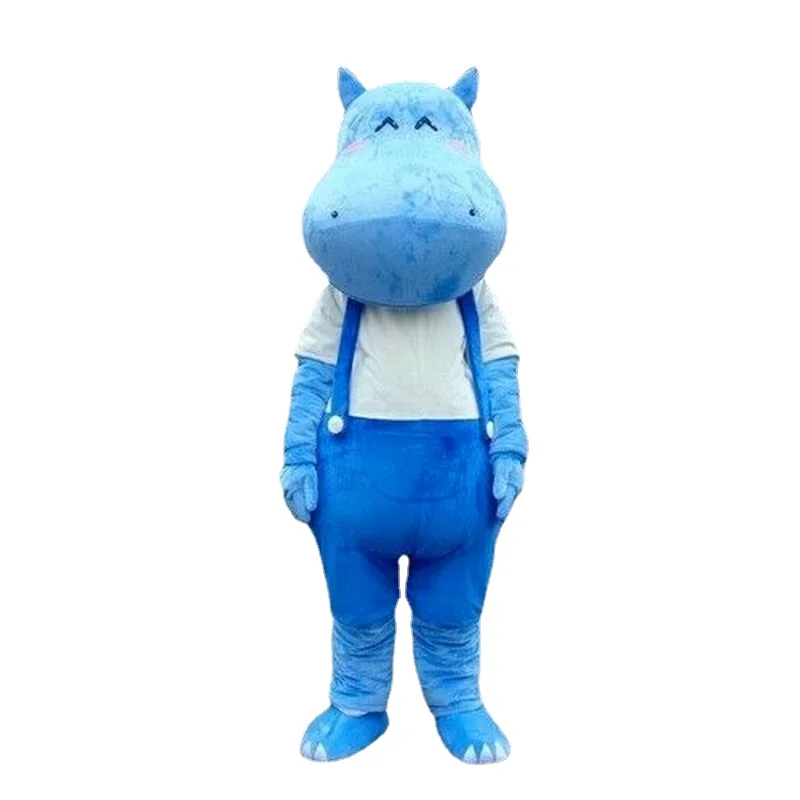 

Cute Hippo Mascot Costume Cosplay Furry Suits Party Game Fursuit Cartoon Dress Outfits Carnival Halloween Xmas Easter Ad Apparel