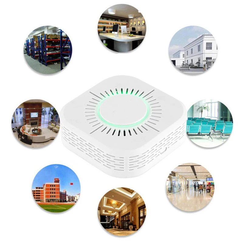 

1Pcs Smoke Detector Wireless 433MHz Fire Security Protection Alarm Sensor for Smart Home Automation Work with Sonoff RF