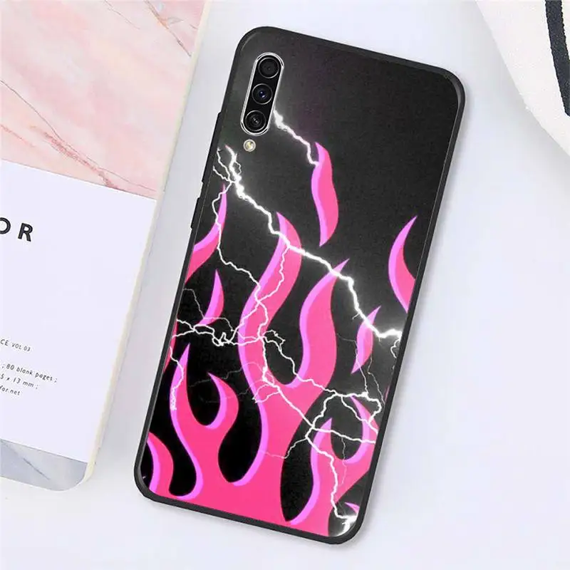 

Flame color personality Phone Case For Samsung galaxy A S note 10 7 9 20 30 31 40 50 51 71 21 s ultra