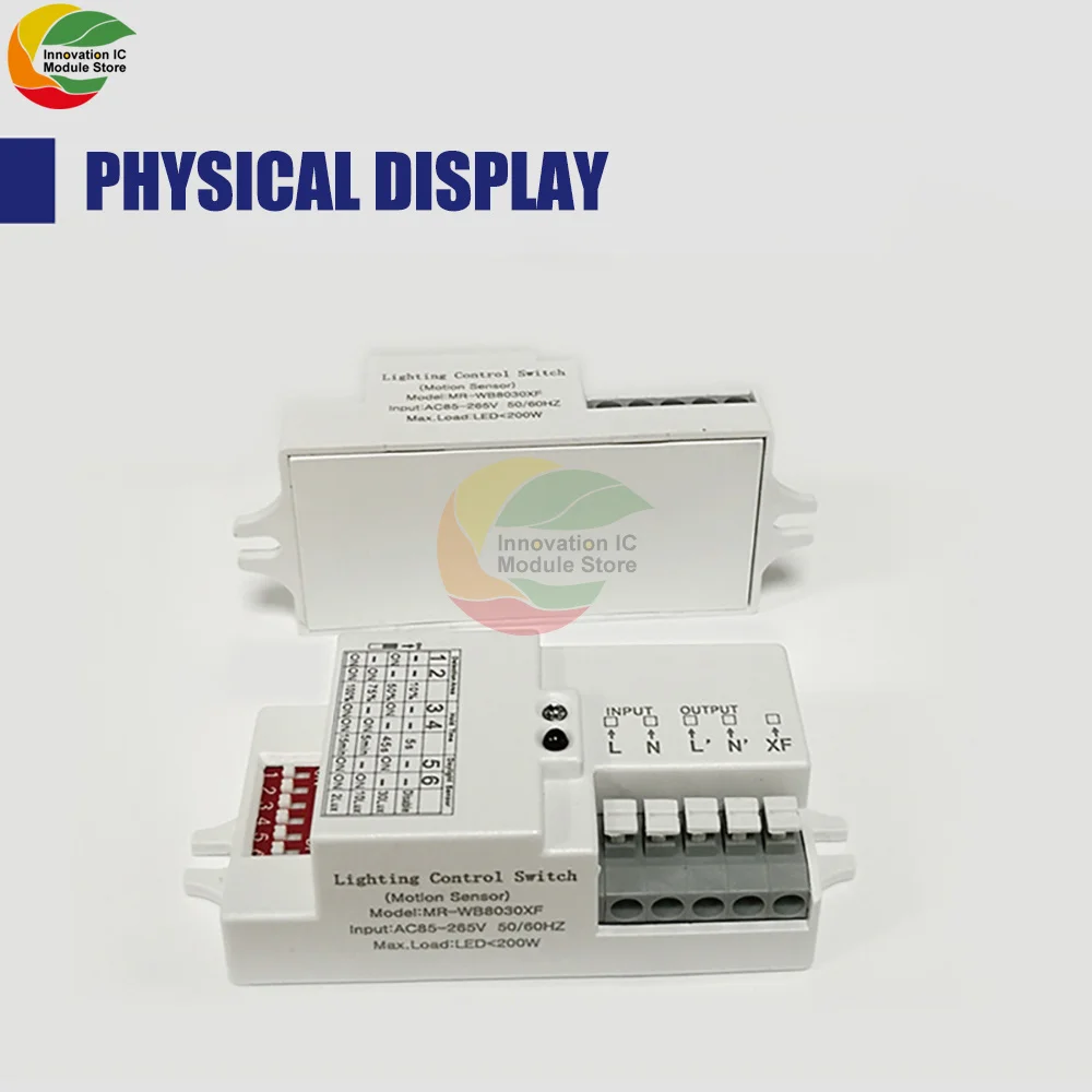 AC 220 В 2000 в 2-люкс Регулируемый микроволновый радар Датчик переключатель датчик