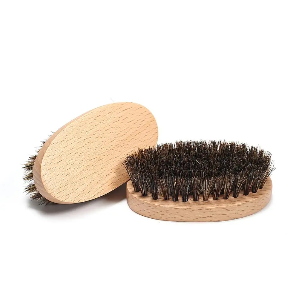 1 шт. щетка для бороды из натурального бамбука дерева кабана щетина усы Мужская