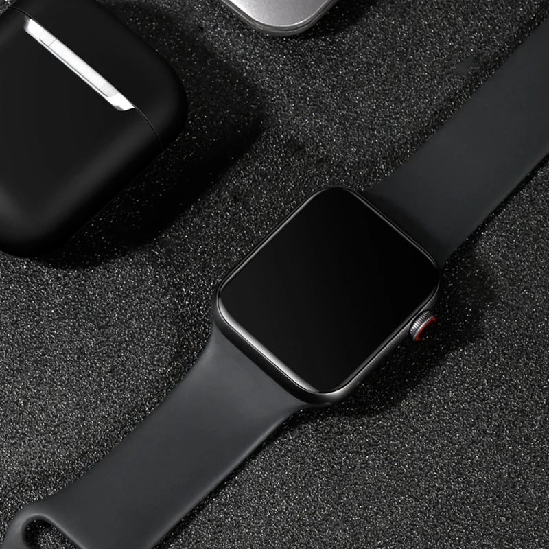 Защитное стекло с ультрафиолетовой фильтрацией для Apple Watch серии 6 5 4 3 2 с полным покрытием экрана Iwatch 42 38 40 44 мм с подсветкой И клеем.