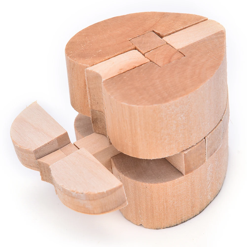 Деревянные пазлы для тренировки мозга игрушки взрослых и детей с замком|Пазлы| |