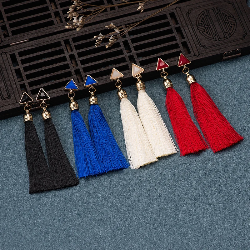 Женские богемные серьги с бахромой 4 Многослойные подвески в богемном стиле