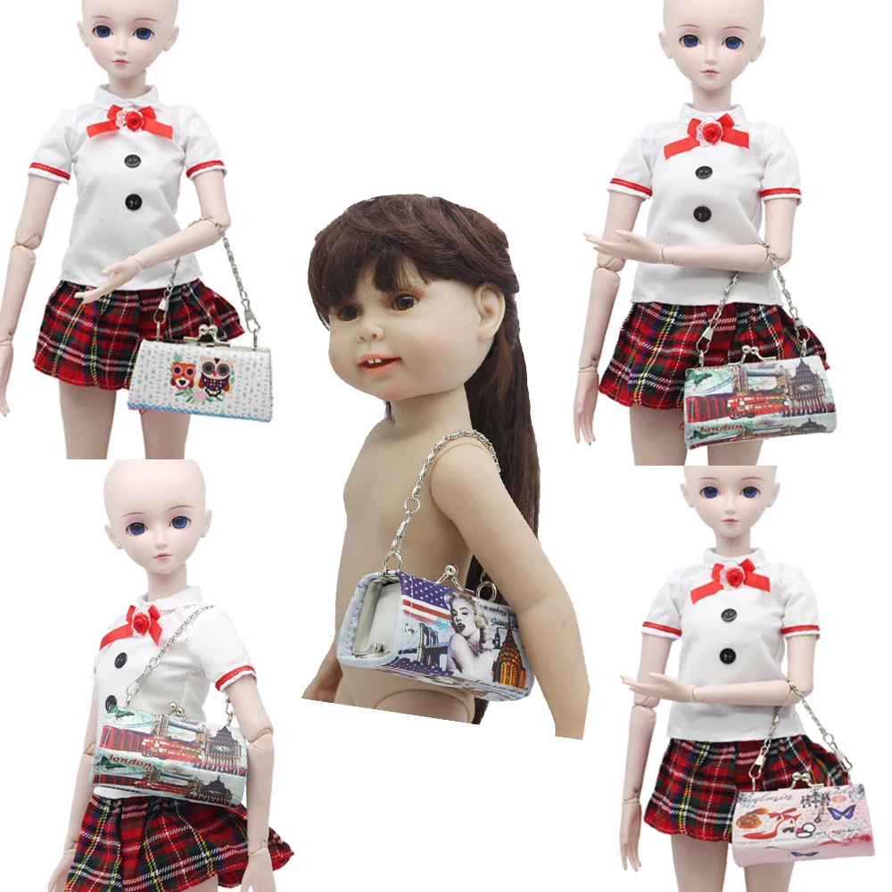 1 шт., модная сумка для кукол 18 дюймов 43 см, подходит для кукол 1/3, 1/4, BJD, 16 дюймов, посылка, аксессуары, Детские Подарочные игрушки