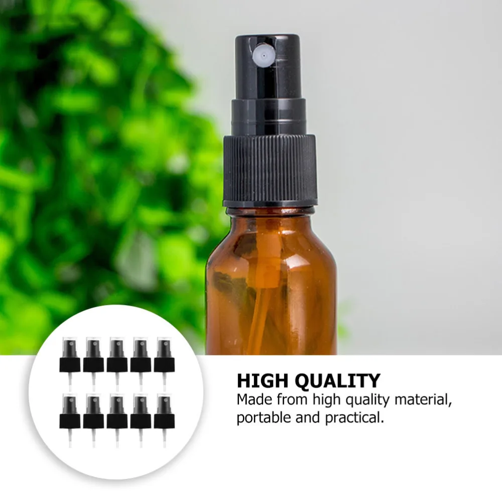 

20pcs Perfume Spray Nozzle Accessories Bottle Nozzle Replacement (Black)