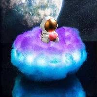 led color night light astronaut cloud childrens room decoration 5v usb remote control atmosphere light creative gift