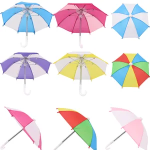 Зонт солнцезащитный двухцветный, семи цветов, 18 дюймов, 43 см