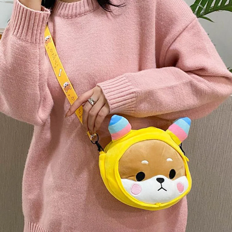 

New Ladies Messenger Bag Plush Shoulder Bag Phone Package Casual Lovely Stylish Simplicity Girl Gift