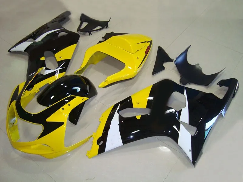 Обтекатель для кузова GSXR600 750 K1 01 02 03 GSXR 600 GSXR750 2001 2002 2003 ABS желто черные Обтекатели +