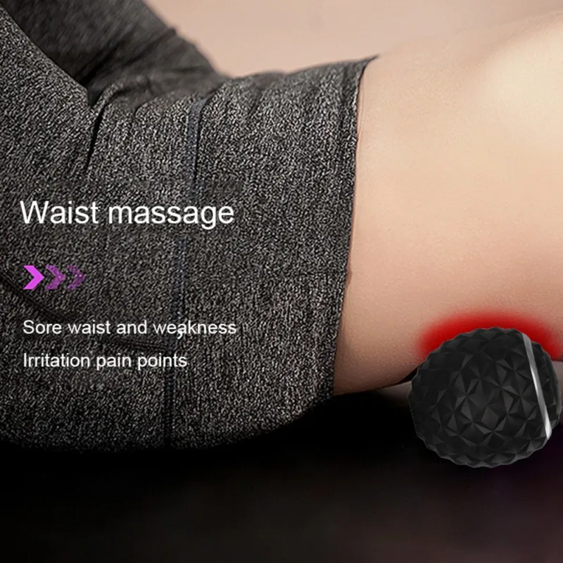 저렴한 전기 진동 마사지 볼, 인체 센서 4 속도, 롤러 마사지 USB 충전, 요가 훈련, 폼 롤러 무브먼트