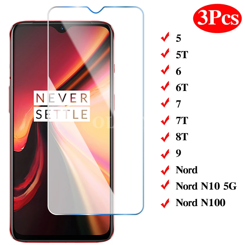Защитное стекло для Oneplus Nord N10 5G N100 9 8T 7T 7 6T 6 5T пленка переднего стекла закаленное 3