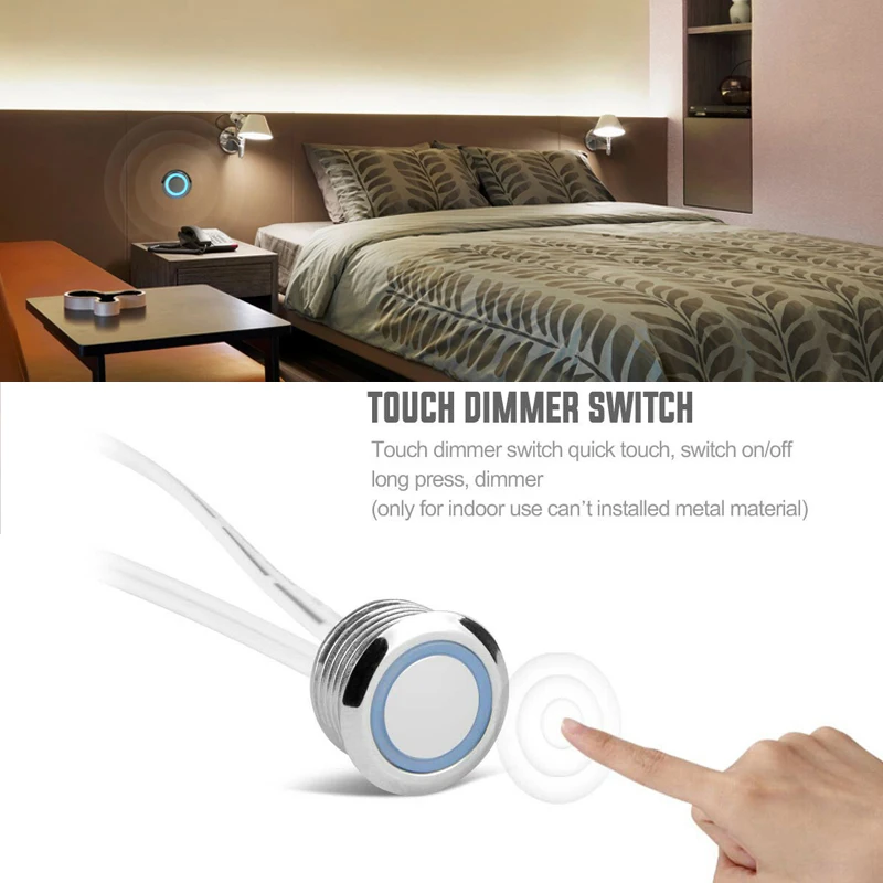 2 м бесступенчатый сенсорный переключатель с регулируемой яркостью 5 В 12 24