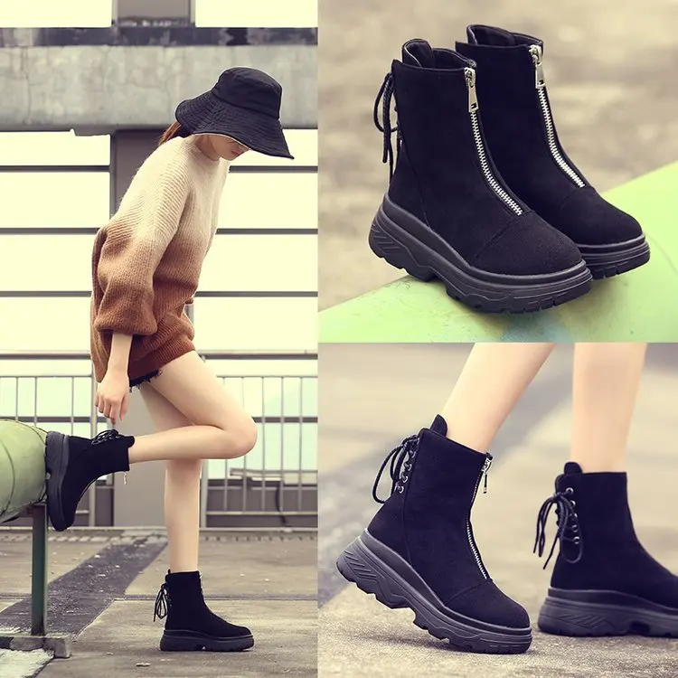 Высокие зимние сапоги женская обувь коллекция 2019 года женские ботинки Ботинки