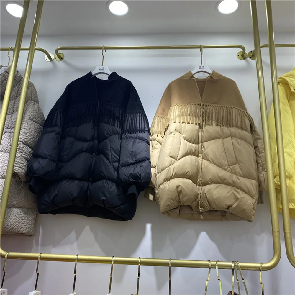 Женский пуховик на белом утином пуху