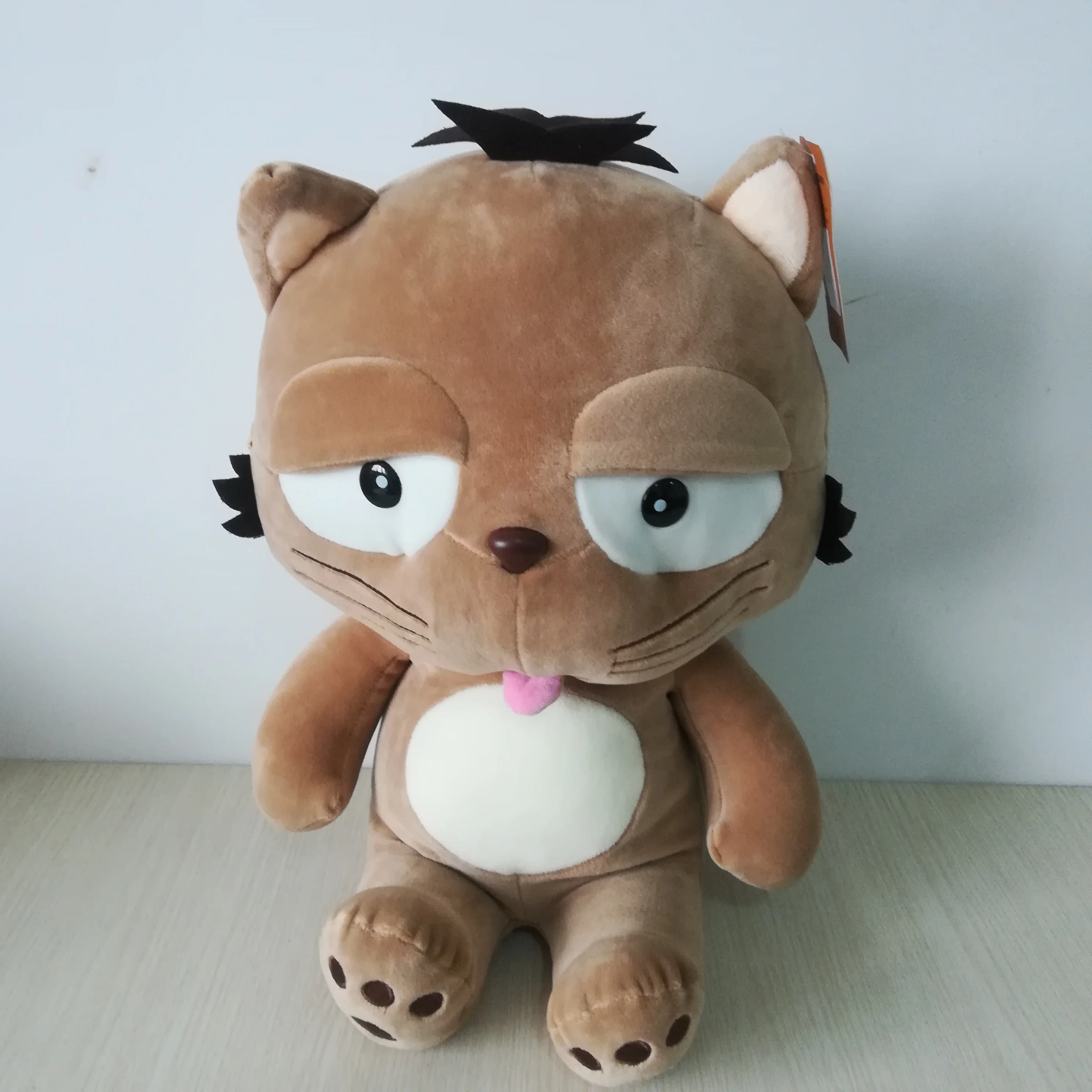 Милая мультяшная сидячая кошка плюшевая игрушка очень мягкая кукла подарок на