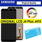 ЖК-дисплей 100% 'для Samsung Galaxy J4 J4 Plus J415 J415F J410, ЖК-дисплей с дигитайзером сенсорного экрана, запчасти для ремонта, оригинал