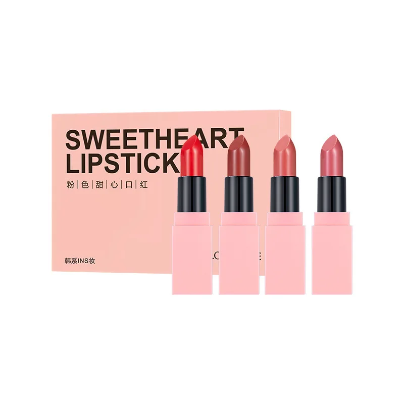 

Lipstick Lipgloss Makeup Liquid Lip Gloss Waterproof Long Lasting Moisturizing Matte Lip Stick 4 Colors Lip Cosmetics