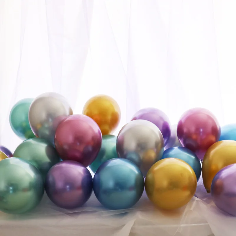 Воздушные шары в металлическом корпусе 10 дюймов/12 дюймов/16 дюймов 50 шт. | Дом и сад